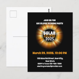 Schauen Sie sich die teilweise Solar-Eclipse 3.29. Postkarte