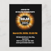 Schauen Sie sich die teilweise Solar-Eclipse 3.29. Postkarte (Vorderseite)