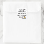 Schauen Sie sich diese Treadmill Pros an Quadratischer Aufkleber (Tasche)