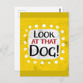 Schauen Sie sich diesen Hund Postkarte an (Vorne/Hinten)