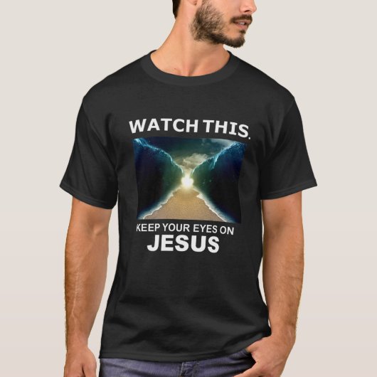 Schauen Sie sich dieses Mose Rotes Meer Jesus Wund T-Shirt (Vorderseite)