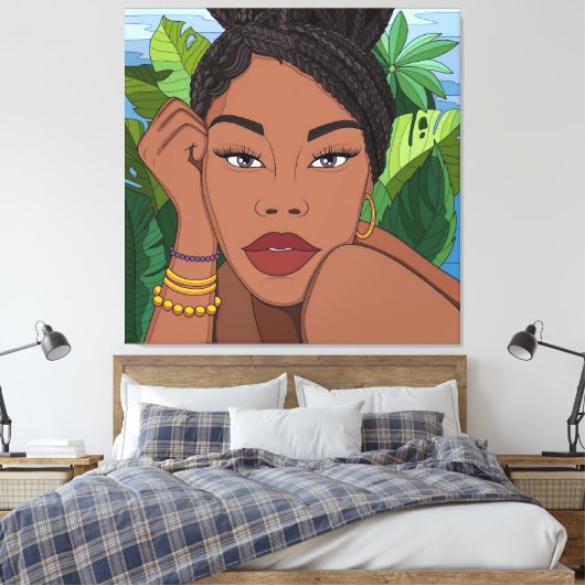 Schauen Sie sich ihr Glow an Leinwanddruck (Insitu (Schlafzimmer))