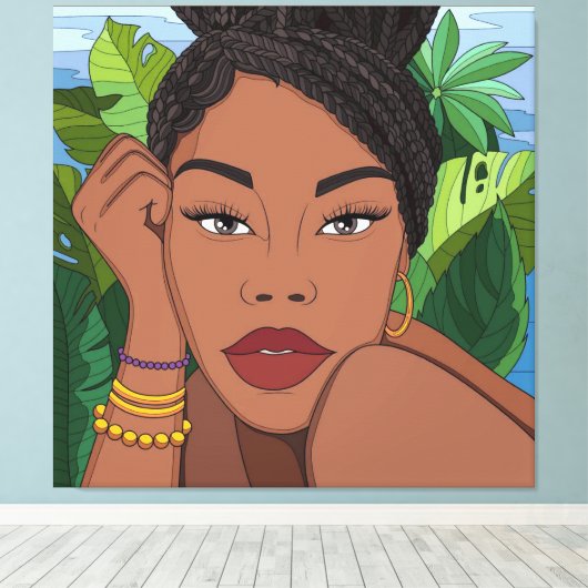 Schauen Sie sich ihr Glow an Leinwanddruck (Insitu (Holzboden))