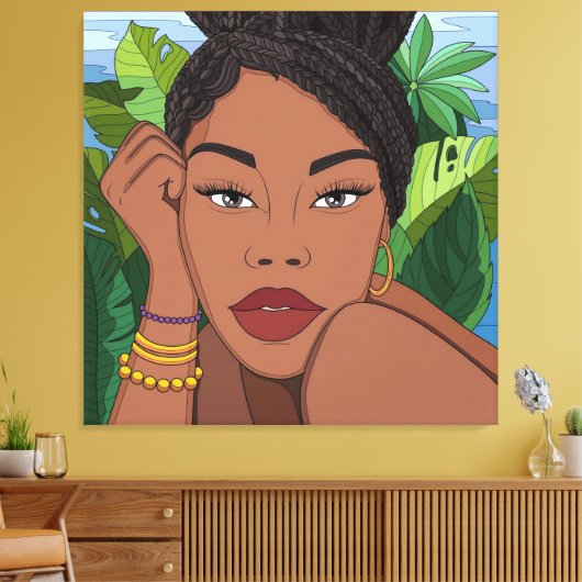 Schauen Sie sich ihr Glow an Leinwanddruck (Insitu (Wohnzimmer))