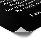 Schauen Sie sich Ihren Hund an und sehen Sie mich Poster (Ecke)