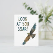 Schauen Sie sich Ihren Schwung an Postkarte (Stehend Vorderseite)