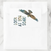 Schauen Sie sich Ihren Schwung an Rechteckiger Aufkleber (Tasche)