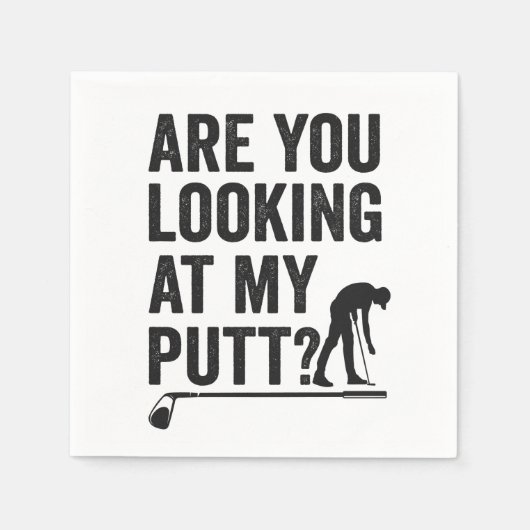 Schauen Sie sich mein Putts Funny Golfgeschenk an Serviette (Vorderseite)