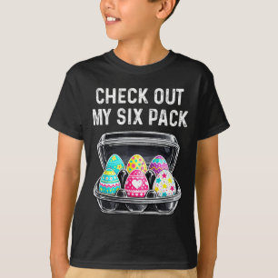 Schauen Sie sich mein Sixpack lustiges Osterei Abs T-Shirt