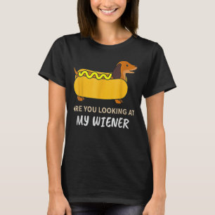 Schauen Sie sich meine Dackel an, lustige Dackel T-Shirt