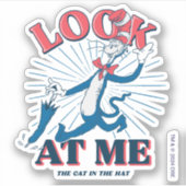 Schauen Sie sich meine Katze im Hut an Aufkleber (Vorderseite)