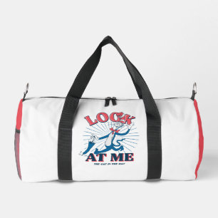 Schauen Sie sich meine Katze im Hut an Duffle Bag