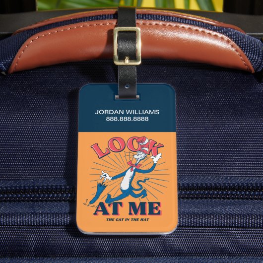 Schauen Sie sich meine Katze im Hut an Gepäckanhänger (Vorderseite Insitu 2)