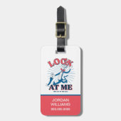 Schauen Sie sich meine Katze im Hut an Gepäckanhänger (Vorderseite vertikal)