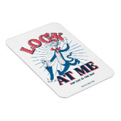 Schauen Sie sich meine Katze im Hut an Magnet (Rechte Seite)