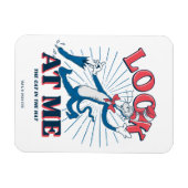 Schauen Sie sich meine Katze im Hut an Magnet (Horizontal)