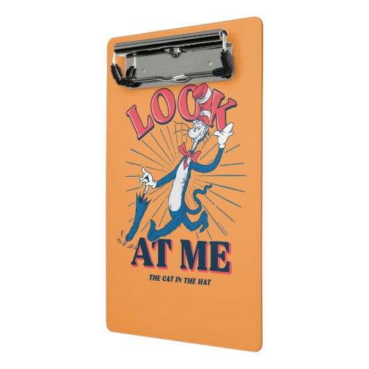 Schauen Sie sich meine Katze im Hut an Mini Klemmbrett (Gewinkelt2)