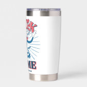 Schauen Sie sich meine Katze im Hut an Thermobecher (Rückseite)