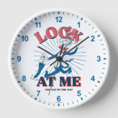 Schauen Sie sich meine Katze im Hut an Uhr (Vorderseite)