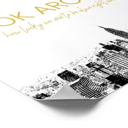 Schauen Sie sich um Poster (Ecke)