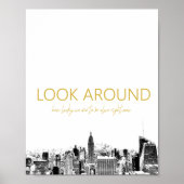 Schauen Sie sich um Poster (Vorne)