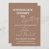 Schauen Sie sich unseren Versuch an, das Party der Einladung (Vorne/Hinten)