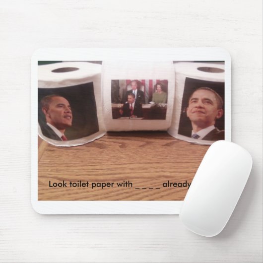 Schauen Sie Toilettenpapier mit ____alread… Mousepad (Mit Mouse)