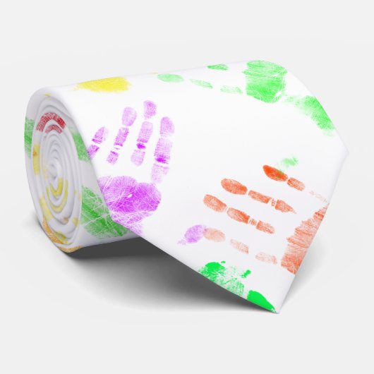 Schauen Sie, Vati, ich herstellte Sie eine Krawatte (Gerollt)