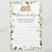 Schauen Sie, was das Baby in der Tasche macht (Vorderseite)