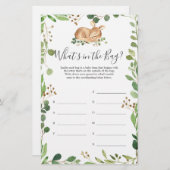 Schauen Sie, was das Baby in der Tasche macht (Vorne/Hinten)