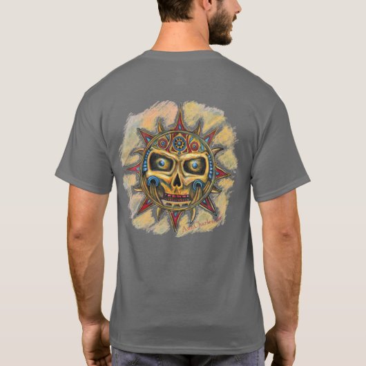 Schauen Sie, was der Wind im T - Shirt von Ann Cha (Rückseite)