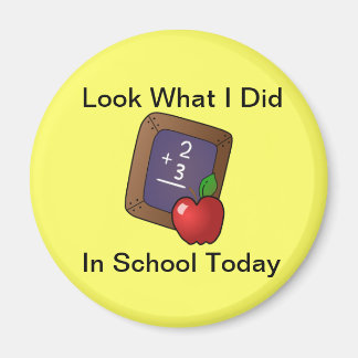 Schauen Sie, was ich im Schulmagnet gemacht habe Magnet