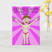 Schauen Sie, was Ihr Vermisstes, gut werden Karte (Gelbe Blume)