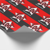 Schauen Sie, wer 100 ist| 100. Geburtstag Geschenkpapier (Ecke)