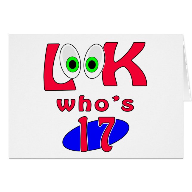 Schauen Sie, wer 17 ist? (Vorderseite (Horizontal))