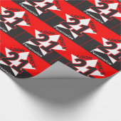 Schauen Sie, wer 21 ist Geschenkpapier (Ecke)