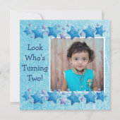 Schauen Sie, wer 2 wird, erste Einladung zum Gebur (Vorderseite)