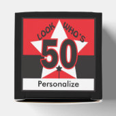 Schauen Sie, wer 50 Geburtstag hat Geschenkschachtel (Oben)