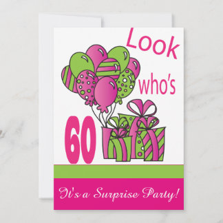 Schauen Sie, wer 60 ist| 60. Geburtstag Einladung
