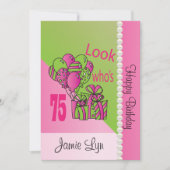 Schauen Sie, wer 75 ist | 75. Geburtstag Einladung (Vorderseite)