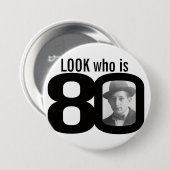 Schauen Sie, wer der Schwarzweiss-Knopf/das Button (Vorne & Hinten)