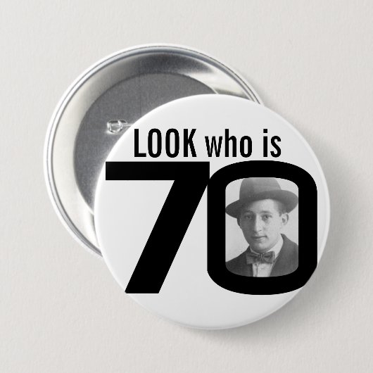 Schauen Sie, wer der Schwarzweiss-Knopf/das Button (Vorne & Hinten)