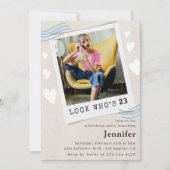 Schauen Sie, wer die Einladungen zum 23. Geburtsta (Vorderseite)