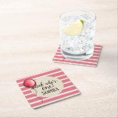 Schauen Sie, wer ein Geburtstag hat Rechteckiger Pappuntersetzer (Vor Ort)