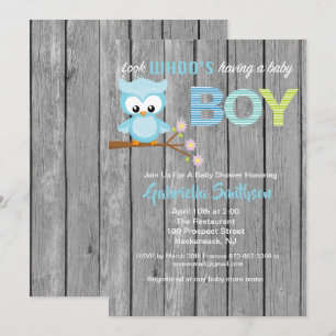 Schauen Sie, wer eine Baby-Babyparty-Karte hat Einladung