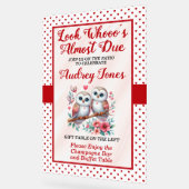 Schauen Sie, wer fast die passende Babydusche hat. Acrylschild (Winkel)