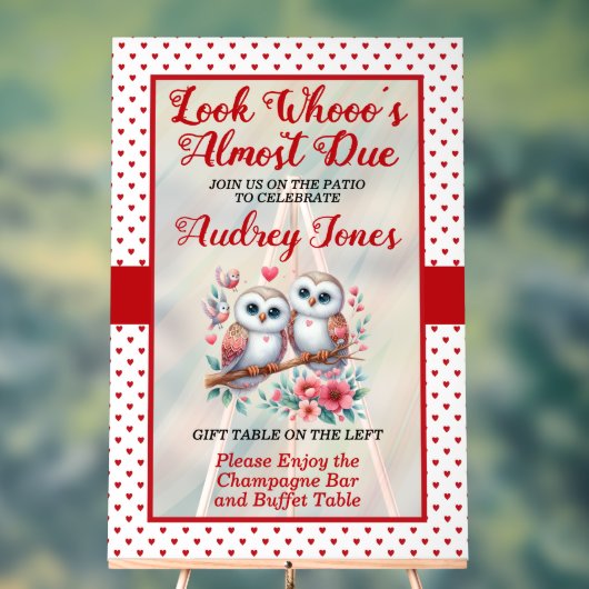 Schauen Sie, wer fast die passende Babydusche hat. Acrylschild (Neutral)