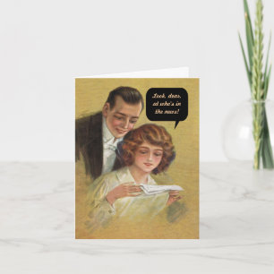 Schauen Sie, wer in den Nachrichten ist - Glückwün Karte