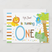 Schauen Sie, wer sich ein - Whimsical Animal Theme Einladung (Rückseite)