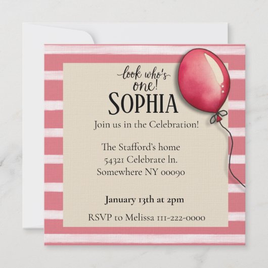 Schauen Sie, wer zum Geburtstag eingeladen wird Einladung (Vorderseite)